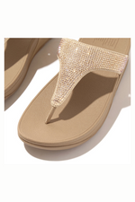 Lulu Crystal Embellished Toe Post Sandals