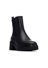 An image of the Xti Leather Heeled Ankle Boot