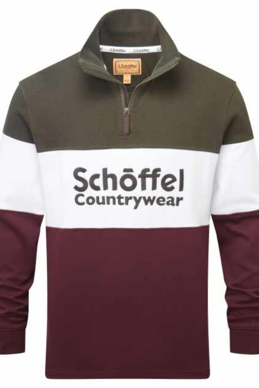 An image of the Brodie Countryfare Exeter Heritage 1/4 Zip