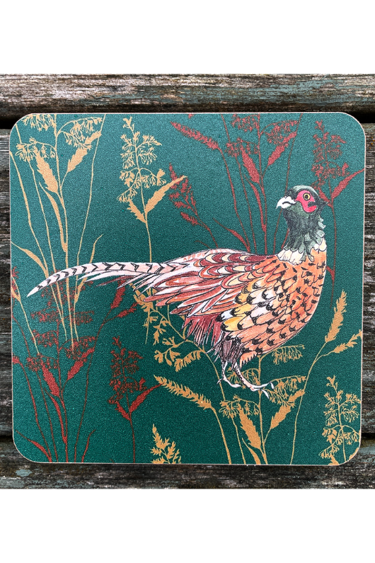 An image of the Vanessa Bathgate Pheasant Coaster