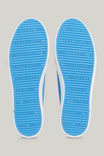 An image of the Tommy Hilfiger Enamel Flag Canvas Trainers