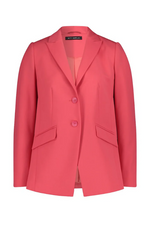 An image of the Betty Barclay Blazer Jacket in Coral Red.