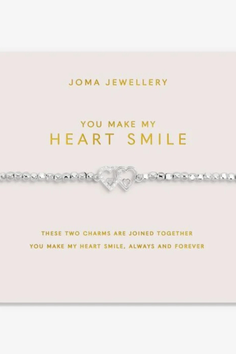 An image of the Joma Jewellery Forever Yours 'You Make My Heart Smile' Bracelet