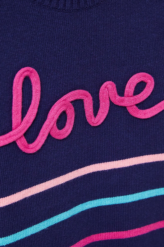An image of the Crew Clothing Love Stripe Jumper