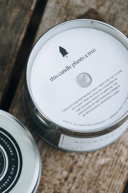 An image of the Cairn Candle Tin Candle
