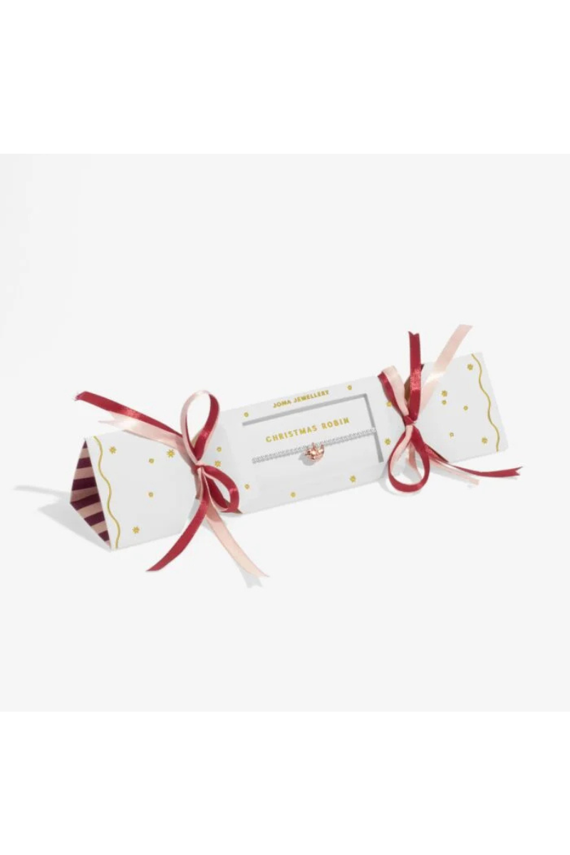 An image of the Joma Jewellery Christmas Cracker 'Christmas Robin' Bracelet