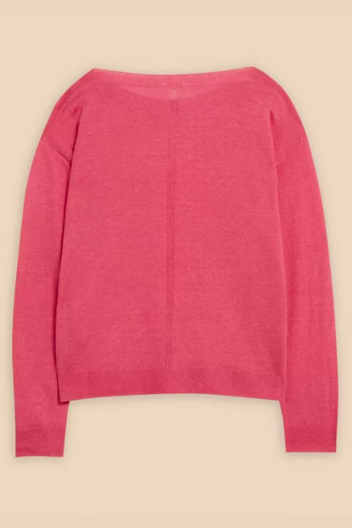 An image of the White Stuff Linen Crew Jumper