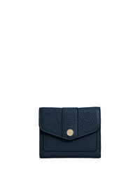 Fairfax & Favor Langford Button Purse Teal Leather