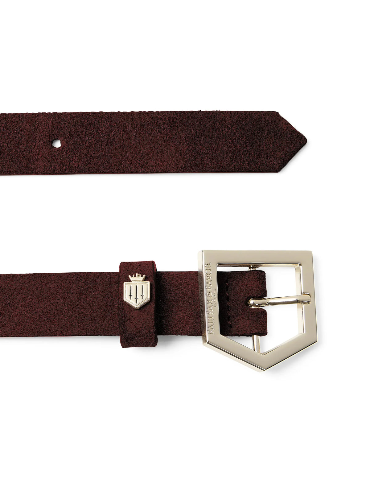 Fairfax & Favor Sennowe Belt Port Suede