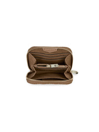 Fairfax & Favor Mini Salisbury Purse Quilted Tan Suede