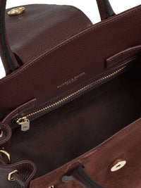 Fairfax & Favor Mini Windsor Handbag Port Suede