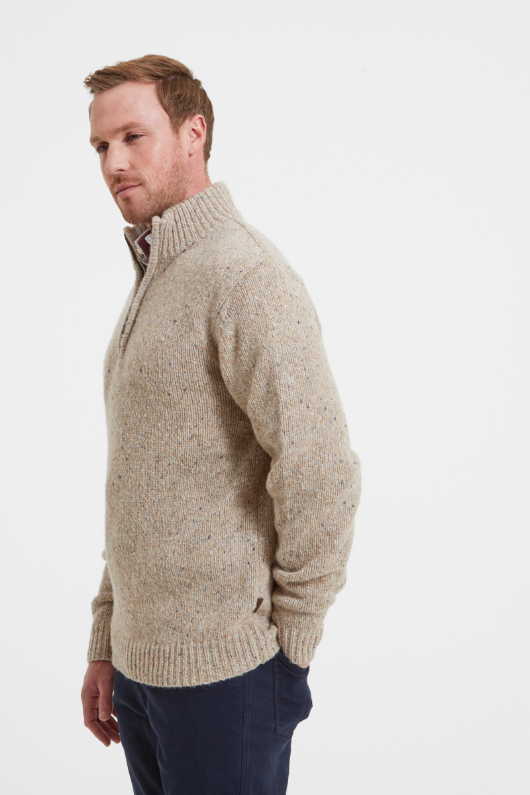 An image of the Schoffel Aviemore Alpaca Mix 1/4 Zip Jumper