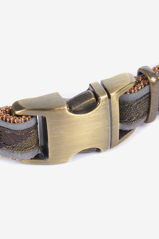 An image of the Barbour Reflective Tartan Dog Collar