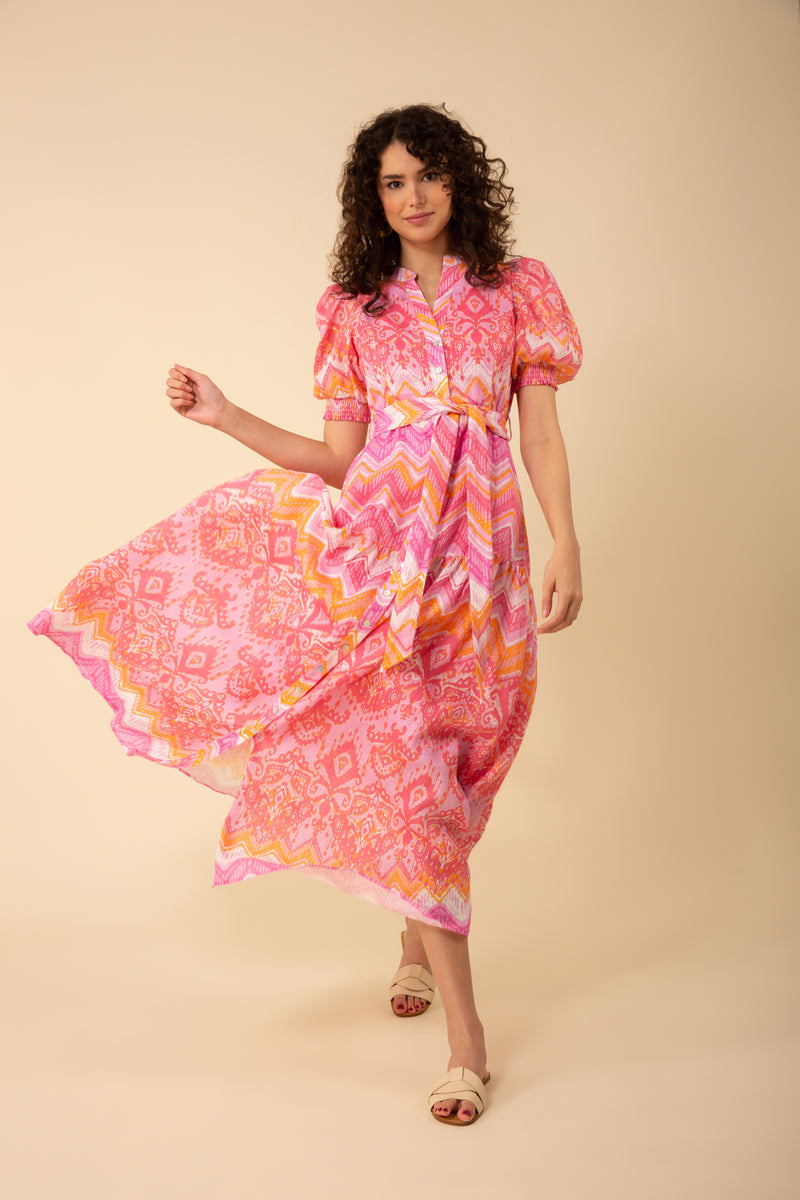 An image of the Hale Bob Sydney Linen Maxi Dress