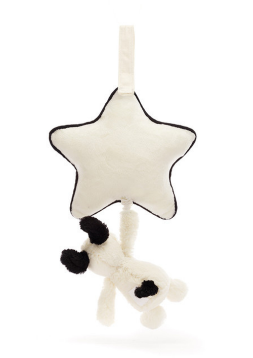 An image of the Jellycat Jellycat Bashful Puppy Musical Pull