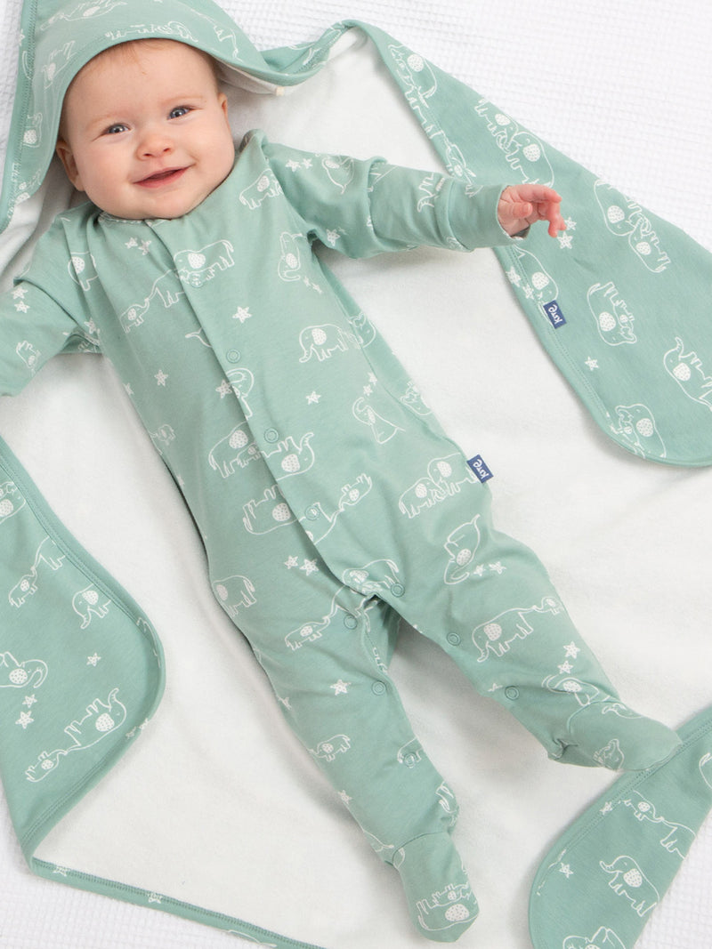An image of the Kite Ele And Me Sleepsuit