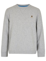 Dubarry Spencer Sweatshirt. A regular fit grey sweatshirt with long sleeves, crew neck and logo embroidery.