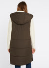 An image of the Dubarry Ryan Long Length Hooded Gilet