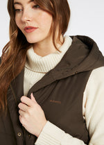 An image of the Dubarry Ryan Long Length Hooded Gilet