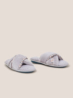 An image of the White Stuff Faux Fur Mule Slipper