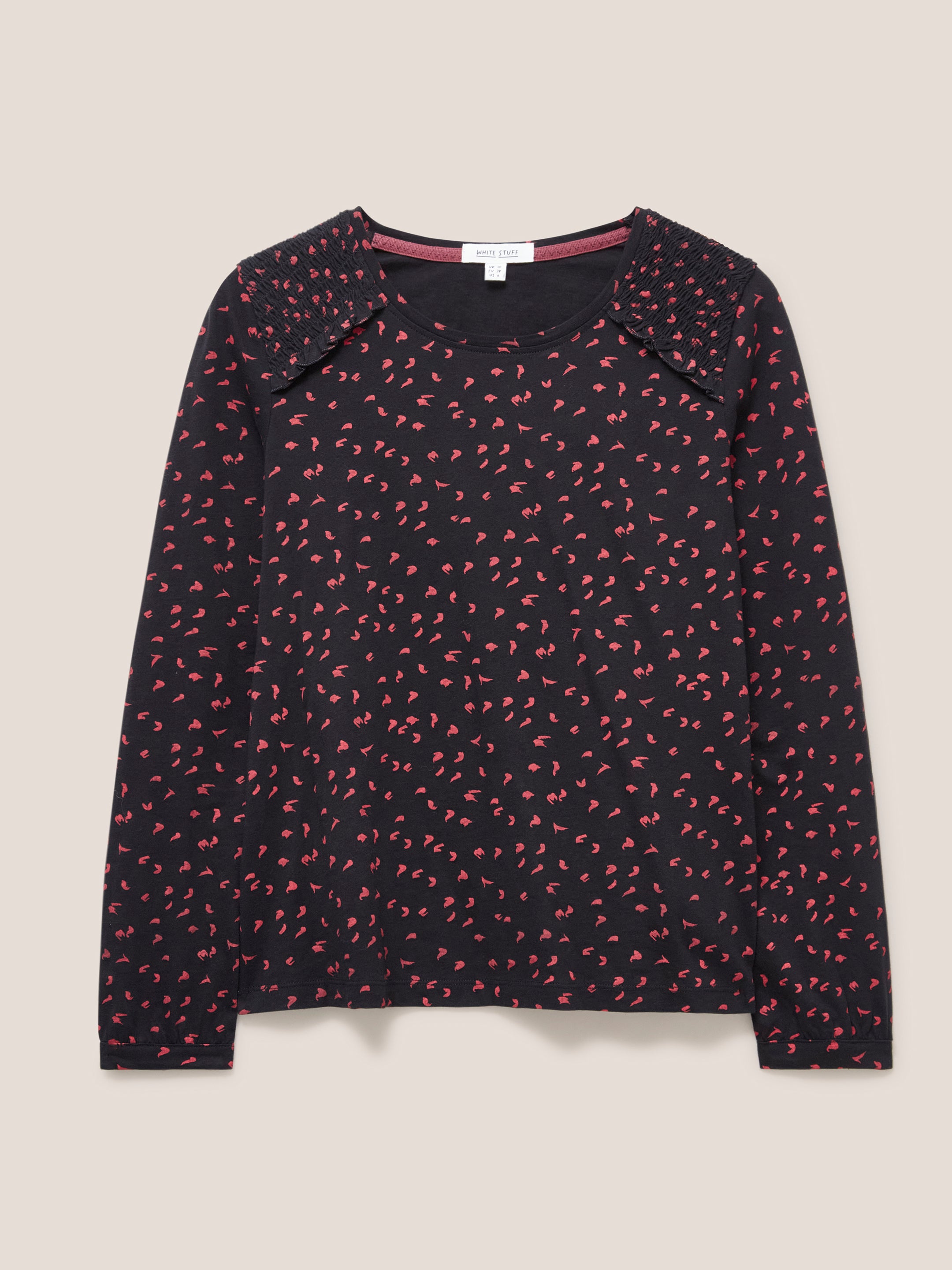 An image of the White Stuff Ana Smock Shoulder Top
