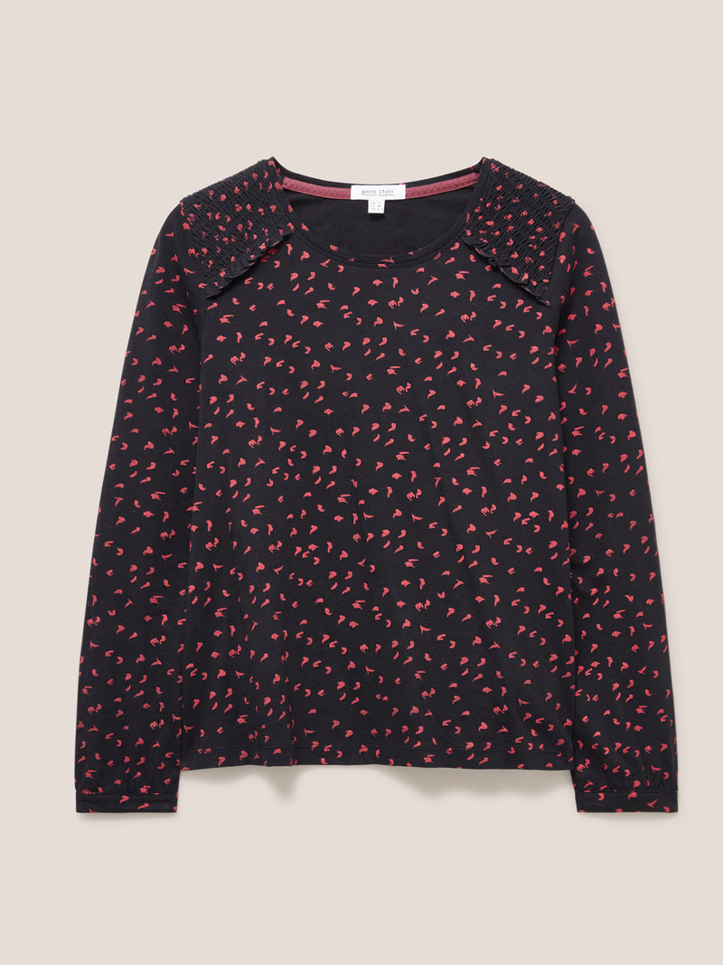 An image of the White Stuff Ana Smock Shoulder Top