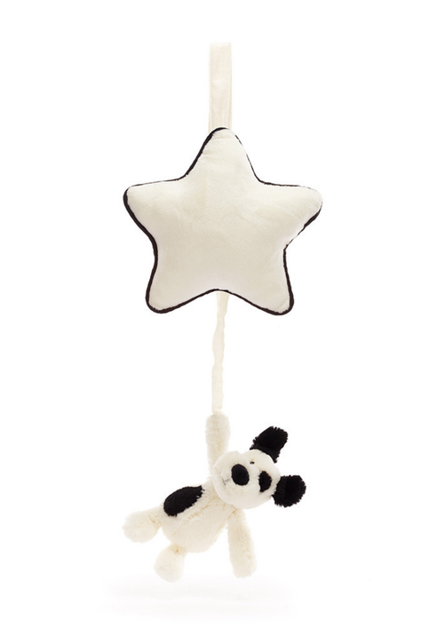 An image of the Jellycat Jellycat Bashful Puppy Musical Pull