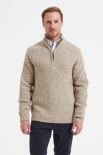 An image of the Schoffel Aviemore Alpaca Mix 1/4 Zip Jumper