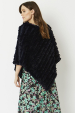 An image of the Jayley Faux Fur Poncho