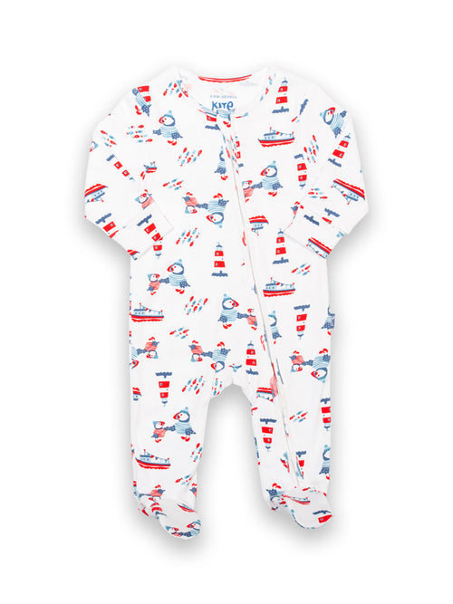 An image of the Kite Puffin Pals Sleepsuit