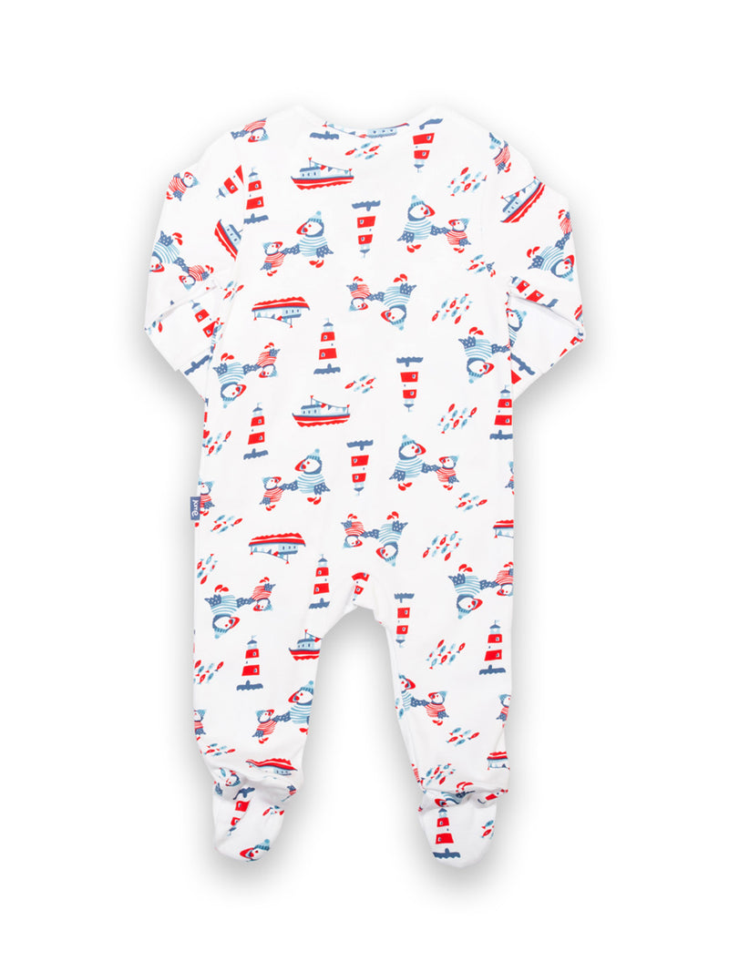 An image of the Kite Puffin Pals Sleepsuit