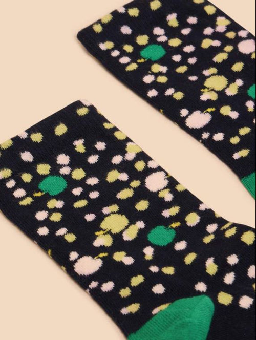 An image of the White Stuff Apple Spot Ankle Sock