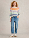 An image of the White Stuff Rainbow Stripe Cashmere Jumper