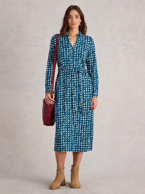 An image of the White Stuff Annie Jersey Shirt Dress