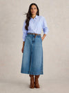 An image of the White Stuff Laurel Longline Cotton Shirt