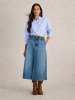 An image of the White Stuff Laurel Longline Cotton Shirt