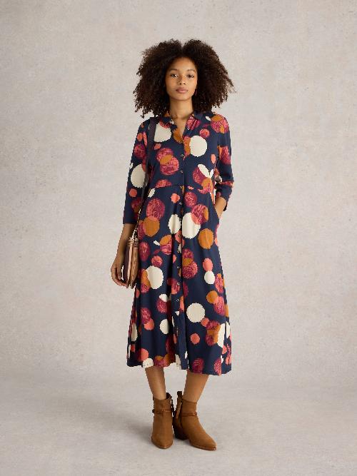 An image of the White Stuff Rua Jersey Shirt Dress