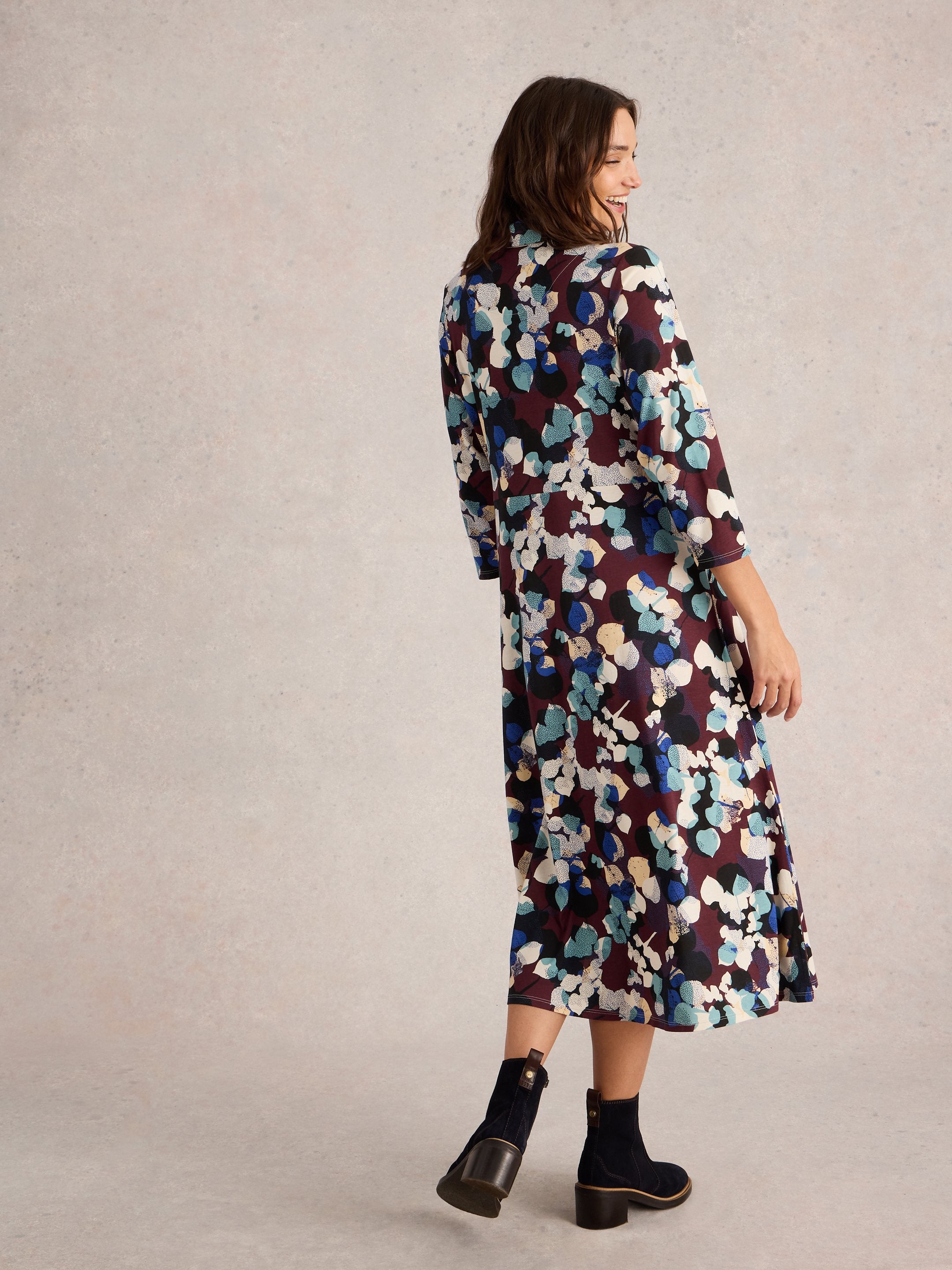 An image of the White Stuff Rua Jersey Shirt Dress