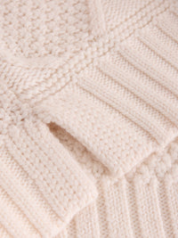 An image of the White Stuff Patchwork Cable Jumper