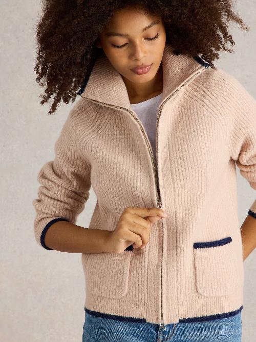 An image of the White Stuff Betty Zip Through Bomber