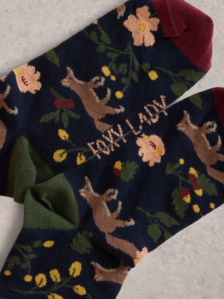 An image of the White Stuff Foxy Lady Ankle Socks