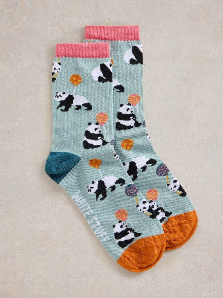 An image of the White Stuff Panda Party Ankle Socks