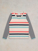 An image of the White Stuff Nelly Stripe Long Sleeve Tee