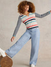An image of the White Stuff Nelly Stripe Long Sleeve Tee
