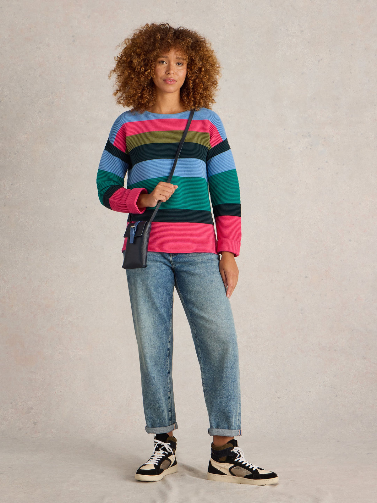 An image of the White Stuff Jana Stripe Jumper