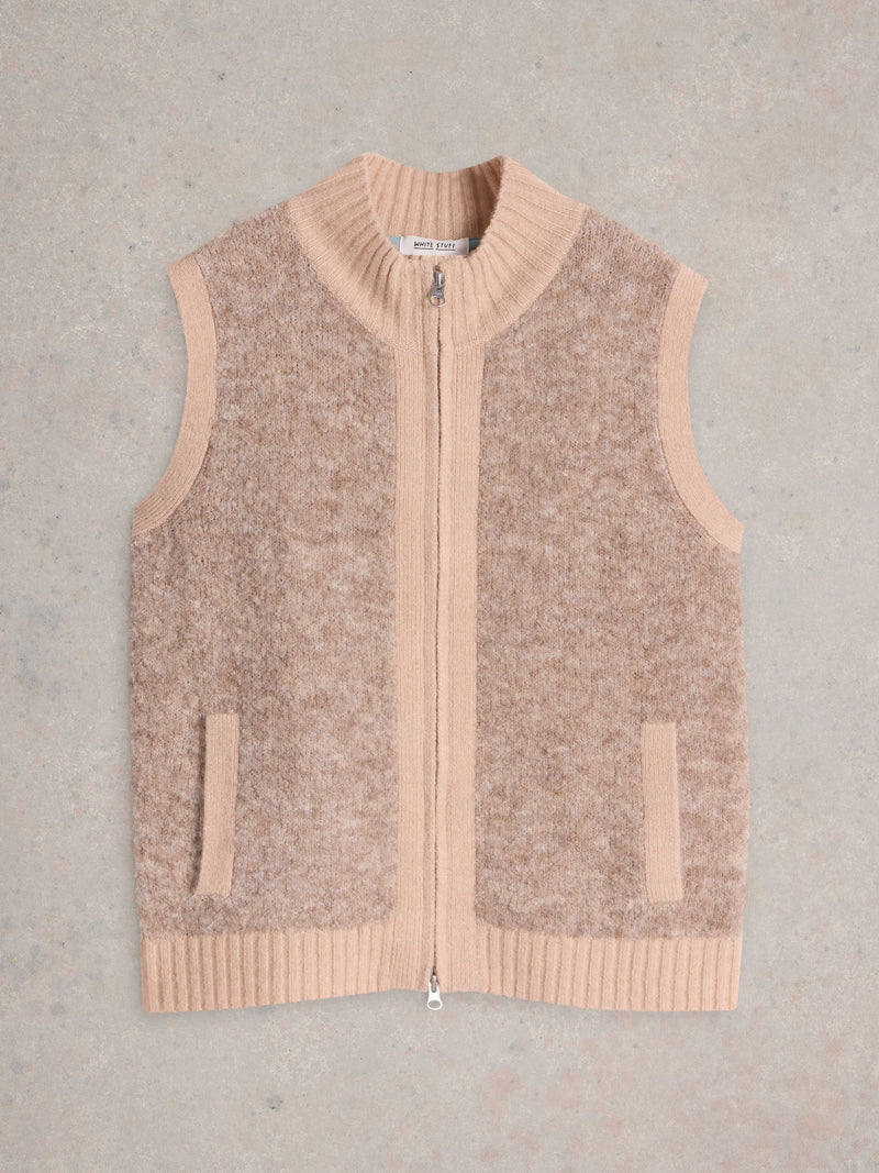 An image of the White Stuff Becky Boucle Gilet