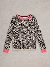 An image of the White Stuff City Leo Heart Jumper