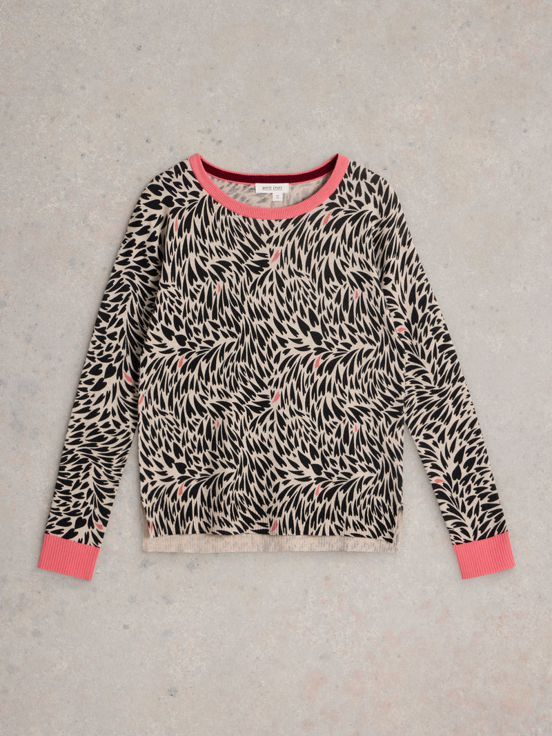 An image of the White Stuff City Leo Heart Jumper