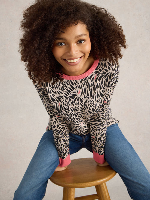 An image of the White Stuff City Leo Heart Jumper
