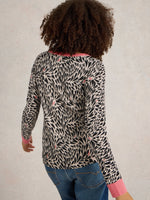 An image of the White Stuff City Leo Heart Jumper